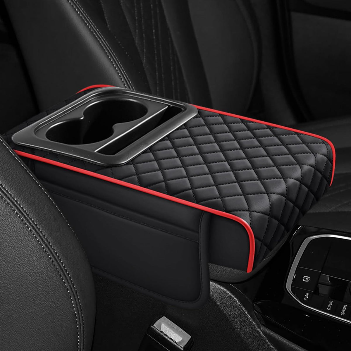 Hovom Car Center Console Cover, 4 in 1 Memory Foam Armrest Pillow