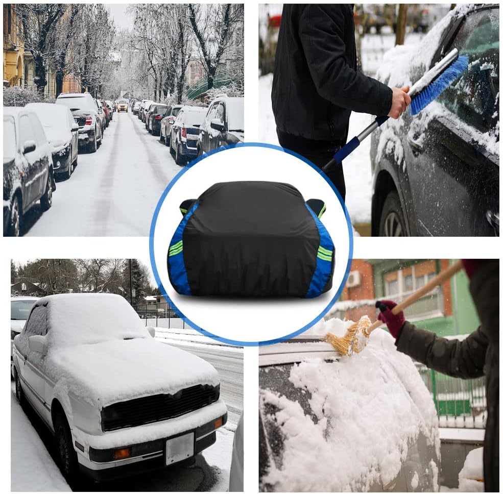 Avecrew Car Cover Waterproof All Weather for Automobiles, Outdoor Heavy Duty Full Exterior Covers for Sedan(194"-208")