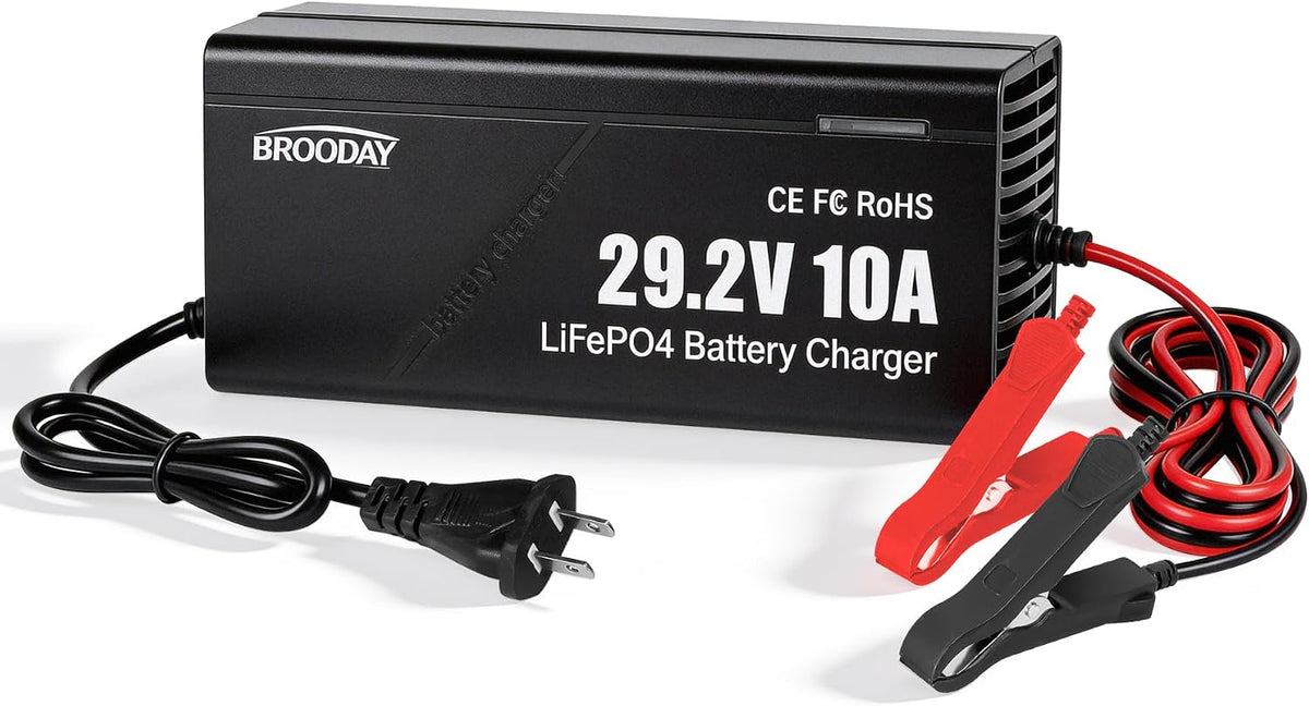 29.2V/24V 30A LiFePO4 Lithium Battery Charger, for Car Truck Moto
