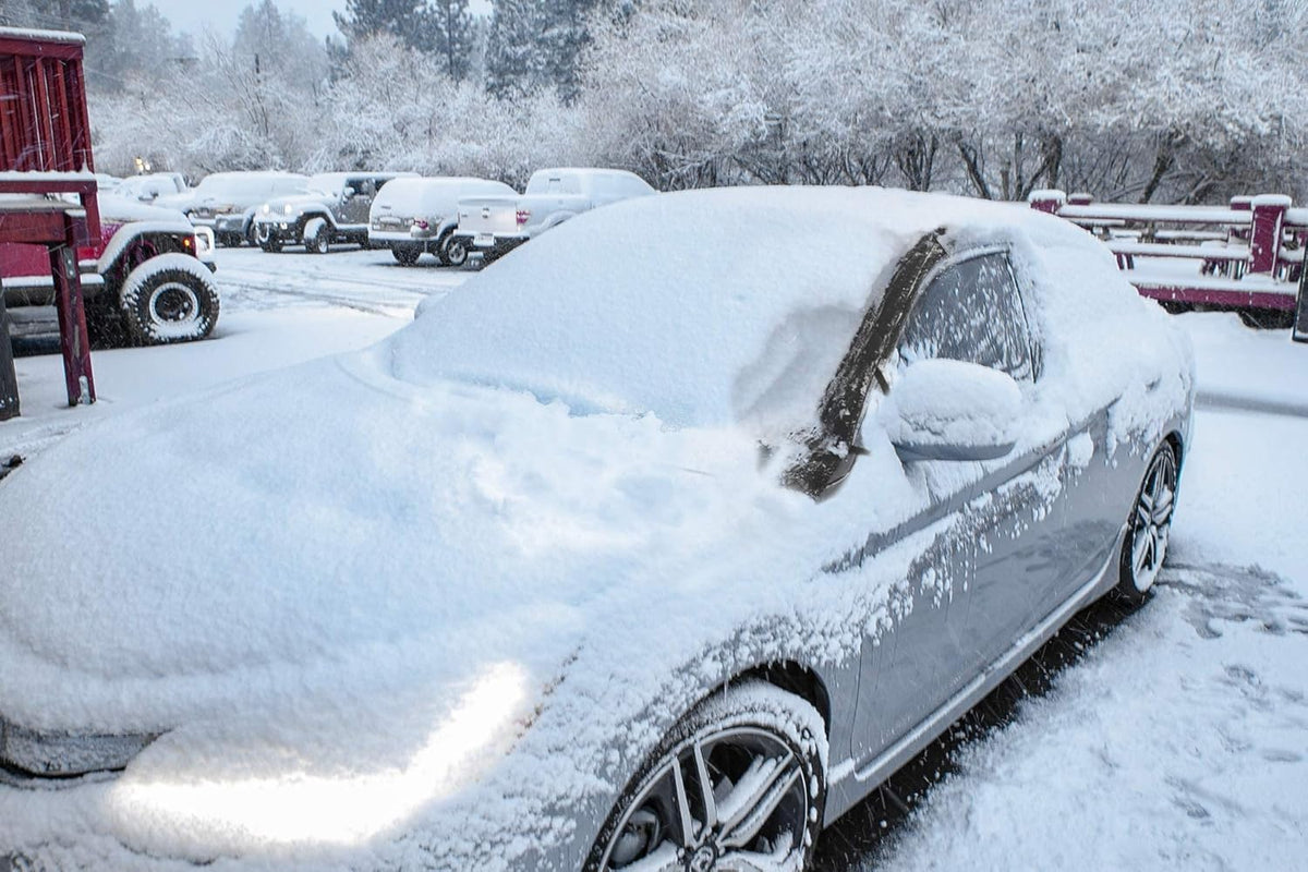 OxGord Windshield Snow Cover Ice Removal Wiper Visor Protector All Weather Winter Summer Auto Sun Shade for Cars Trucks Vans and SUVs Stop Scraping with a Brush or Shovel