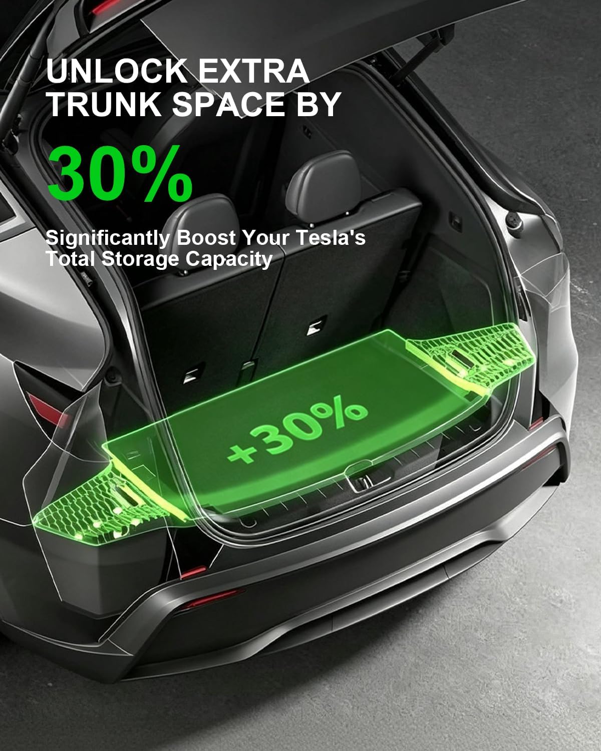 Xprite Rear Trunk Storage Bins for 2025-2026 Tesla Model Y Juniper 5-Seat