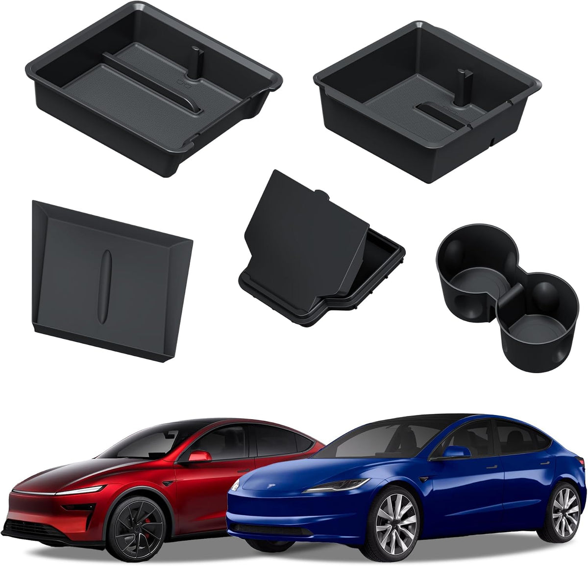 Center Console Organizer for 25-26 Tesla Model Y, 24-26 Model 3