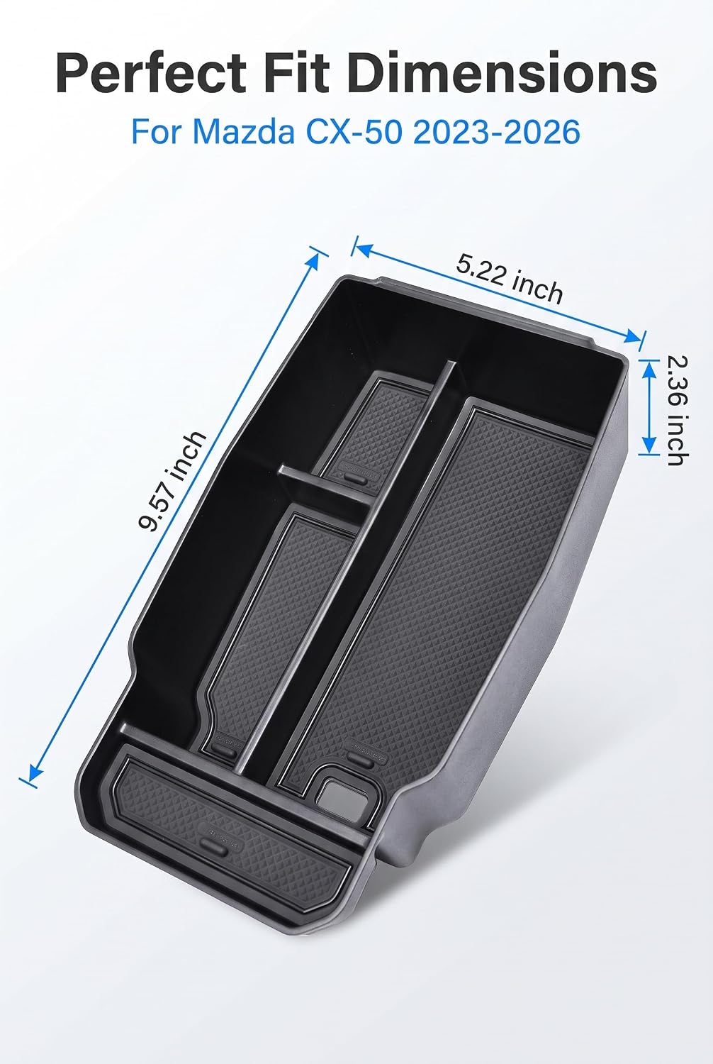 Center Console Organizer, Car Armrest Storage Tray for Daily Items