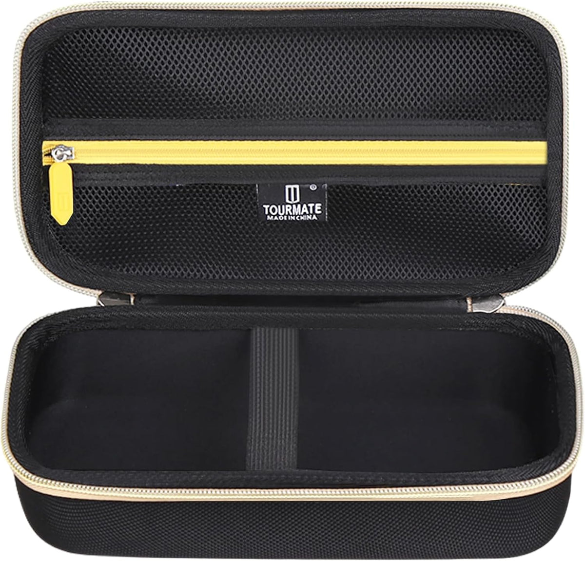 Tourmate Hard Storage Case for JACO Superior Products/FlowPro Digital/FlowPro 2.0 Digital/Tire Pressure Gauge,Travel Case for FlowPro Inflator 60/100/150/200/250 PSI (Only Box) (Black & Gold, M)