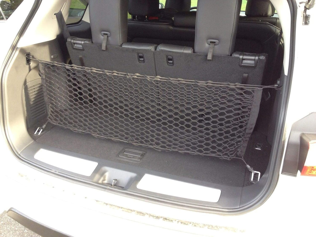 Envelope Style Trunk Mesh Cargo Net for Infiniti JX35 QX60 + HYBRID 2013 - 2025, Automotive Exterior Accessories - Car Trunk Storage Organizers, Cargo Bed Net for Car, Smart Vehicle Storage Organizer
