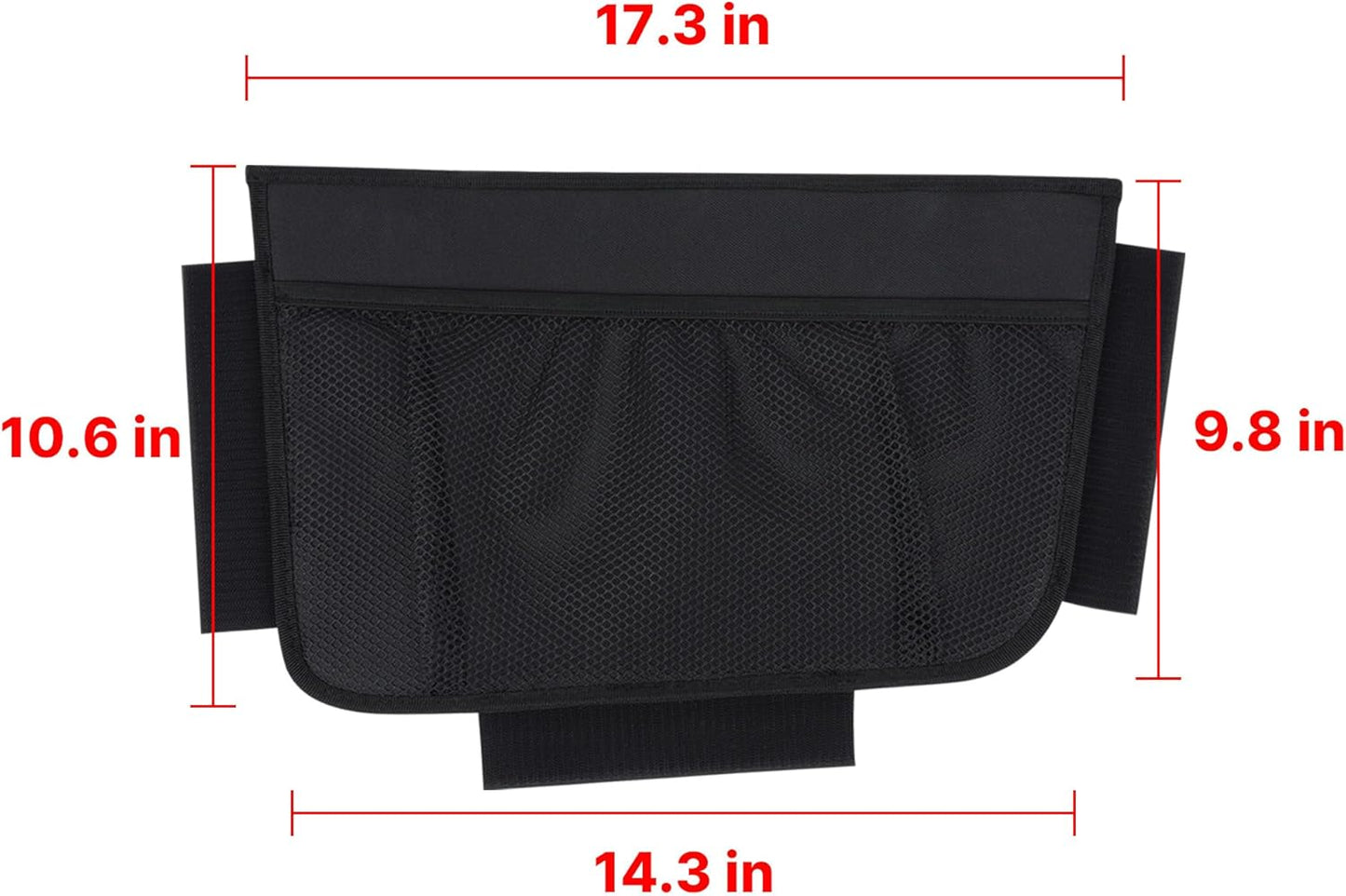 KMMOTORS Sub Trunk Divider of under-floor Compatible for Model Y, Model 3 (2017-2023) – Hidden Trunk Organizer – Dividers with Mesh Pockets for Storage Separation (Set of 2)