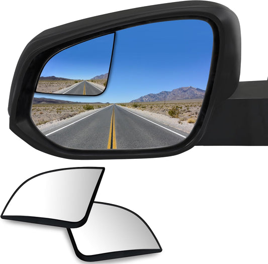 Convex Stick On Custom Fitted Blind Spot Mirrors Compatible With Toyota Rav4 2013-2026- Engineered to Provide A Wider View