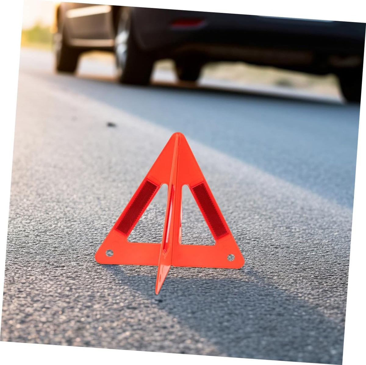 Cabilock 3pcs Car Warning Triangle Reflective Road Markers Roadside Emergency Kit for Vehicles