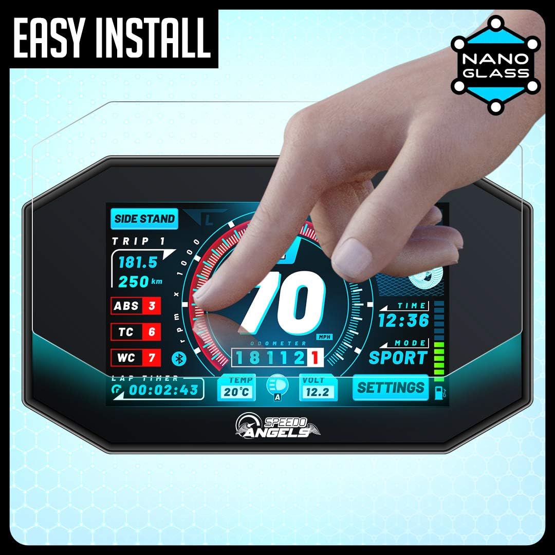 Speedo Angels NANO GLASS Dashboard Screen Protector compatible with CRF300L / RALLY (2021-) x 2