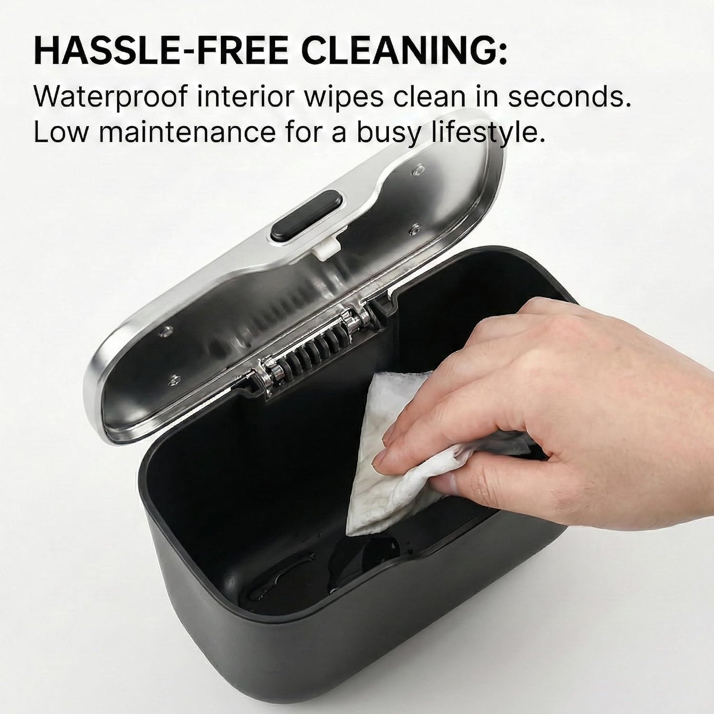 Car Trash Can with Lid - Leakproof Hanging Car Garbage Bin for Door & Seat Back - Waterproof Auto Trash Bag & Multifunctional Storage Organizer for SUV, Truck, Sedan (Black)