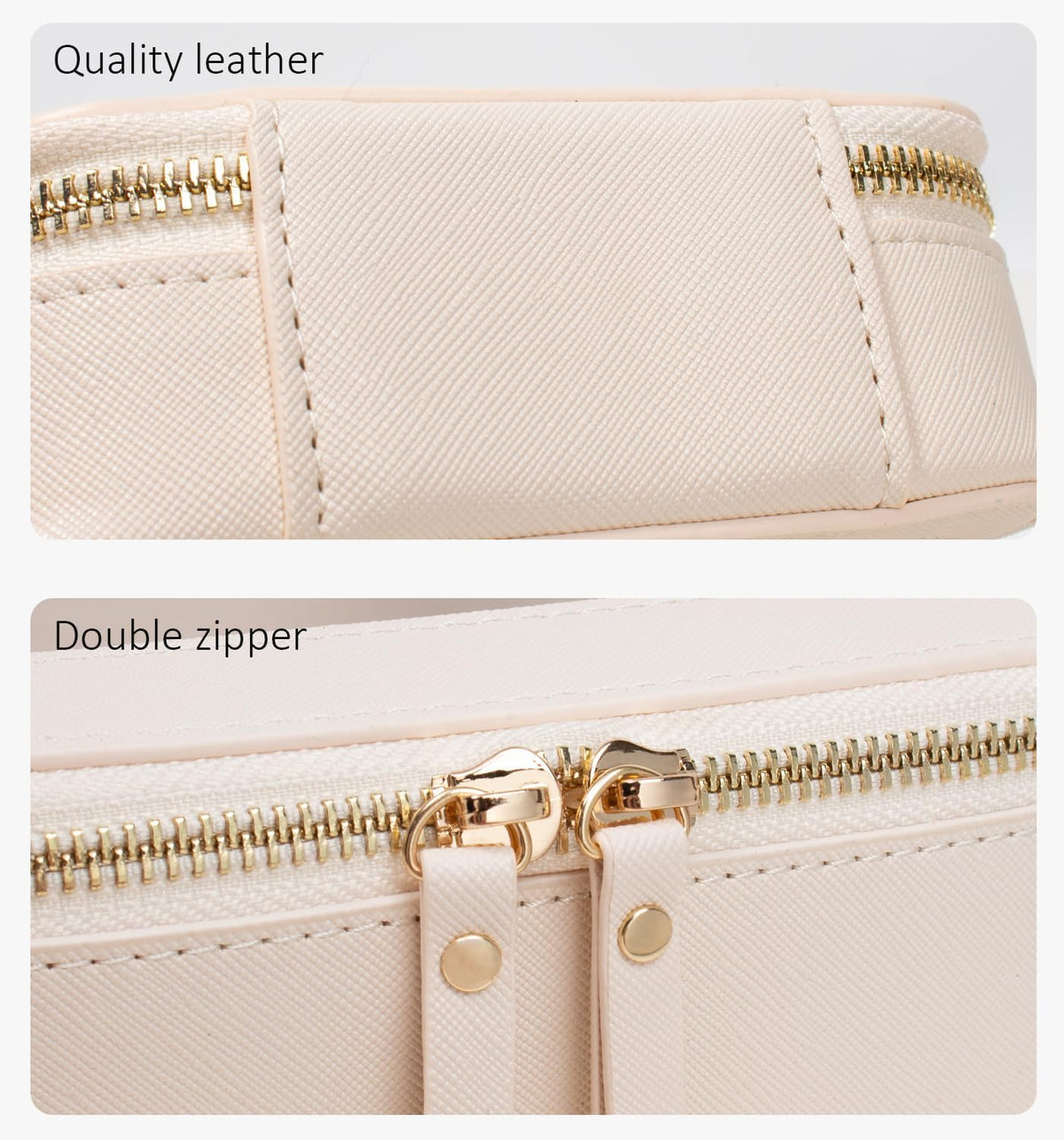 LETGO 2 Pack Clear Travel Toiletry Bag for Women, Large & Mini Waterproof PU TSA Approved Cosmetic Pouches,Portable See Through Clear Mahjong Tile Bag with Handle