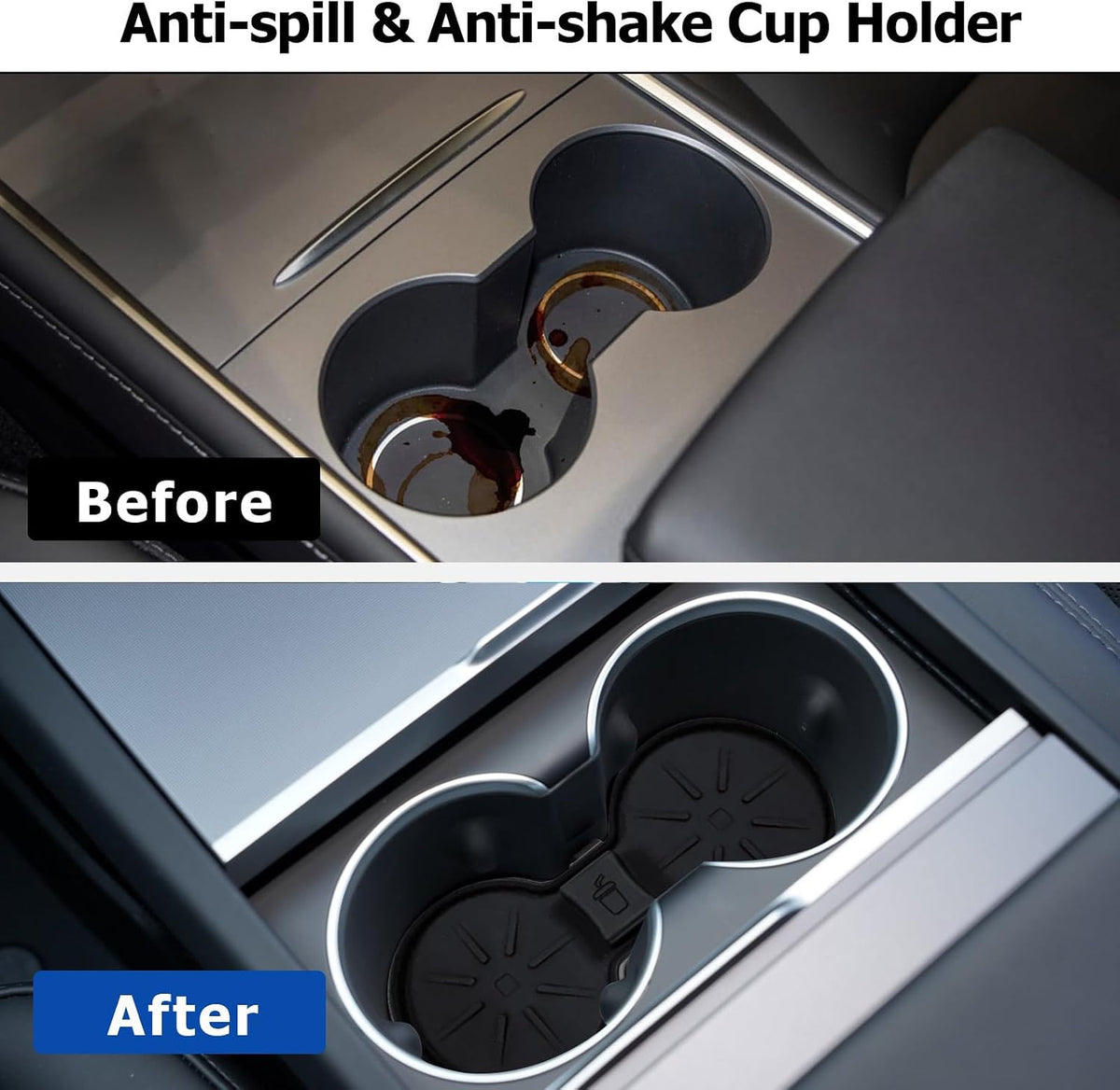5pcs Center Console Organizer Tray for Tesla Model 3 Highland Model Y Juniper Model Y L 2025 2026 Accessories Storage Tray Armrest Tray Insert Cup Holder Hidden Compartment Storage