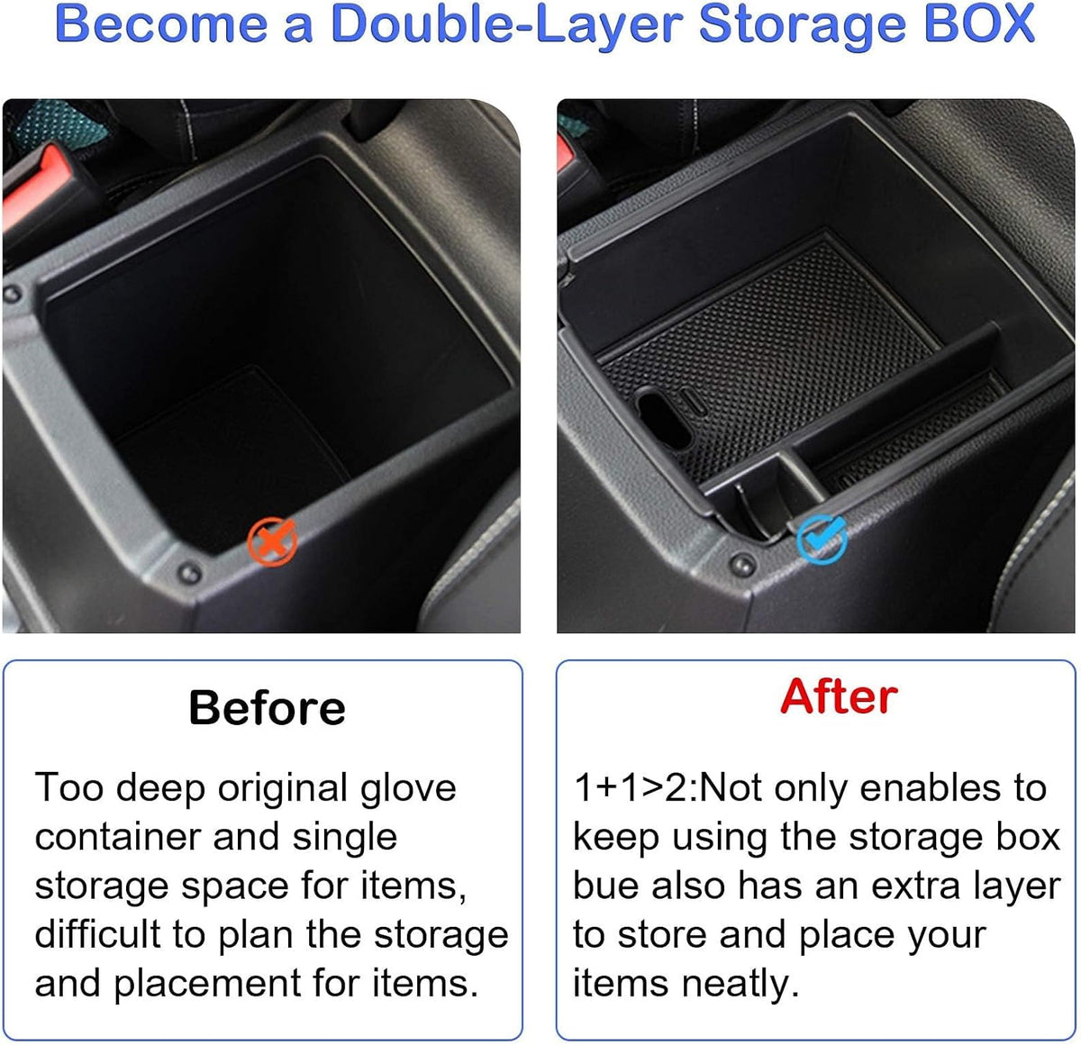 TTCR-II Center Console Organizer Tiguan 2018-2024