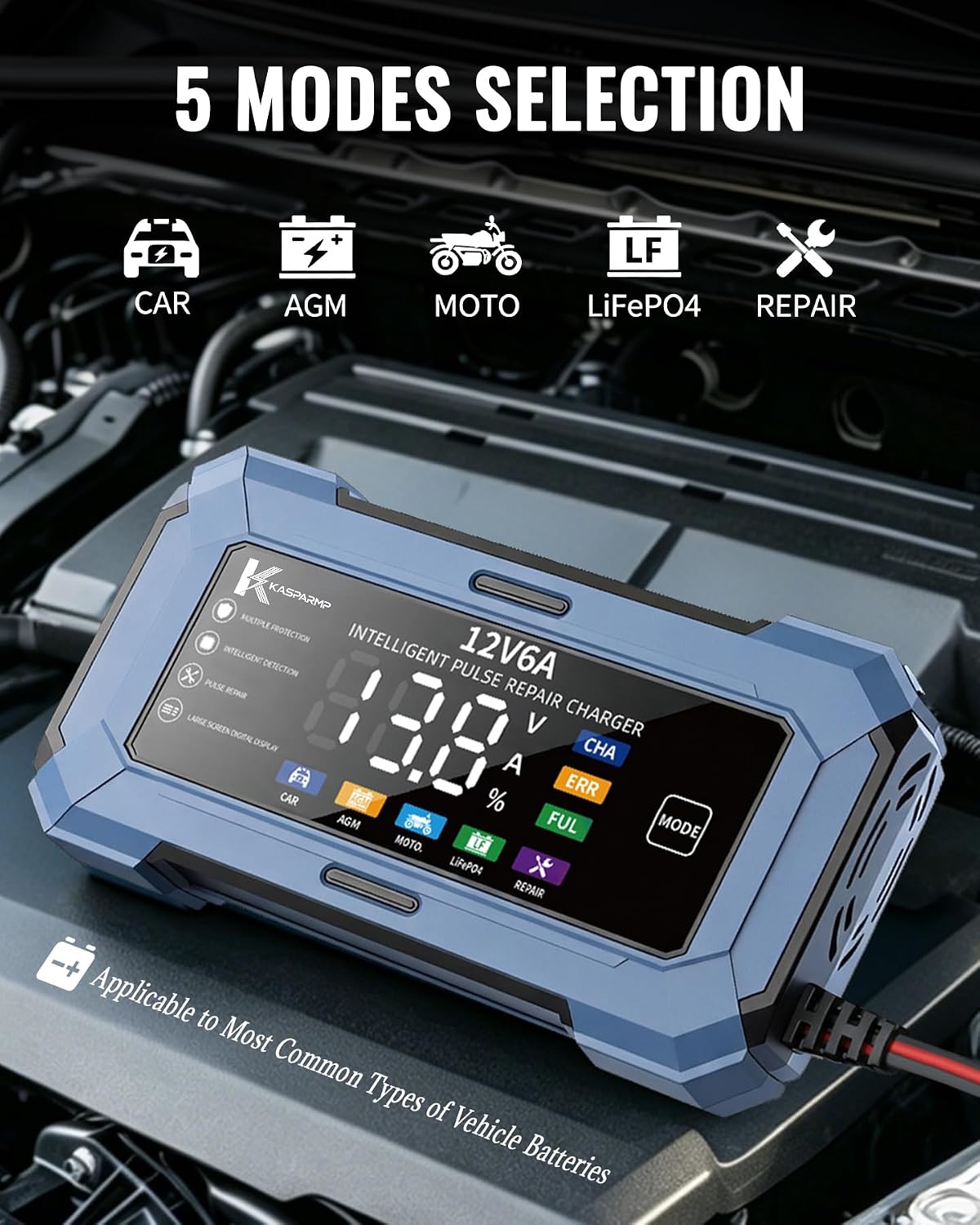 Car Battery Charger Battery Maintainer for Automatic Trickle Charger