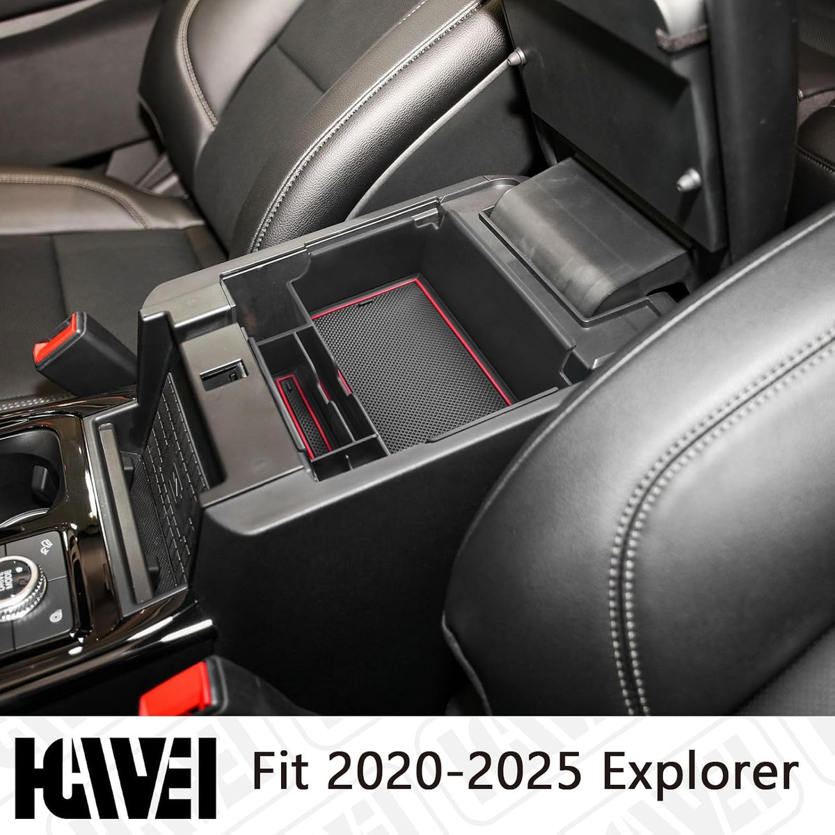 HGWEI Center Console Organizer for Ford Explorer 2020-2025 2026 Accessories