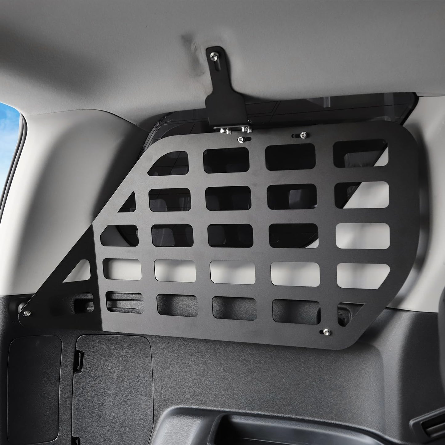 RT-TCZ for 4Runner Rear Window Molle Panel Kit, Trunk Modular Storage Panel System for Toyota 4Runner 2010-2023 Black Storage Accessories 2pcs
