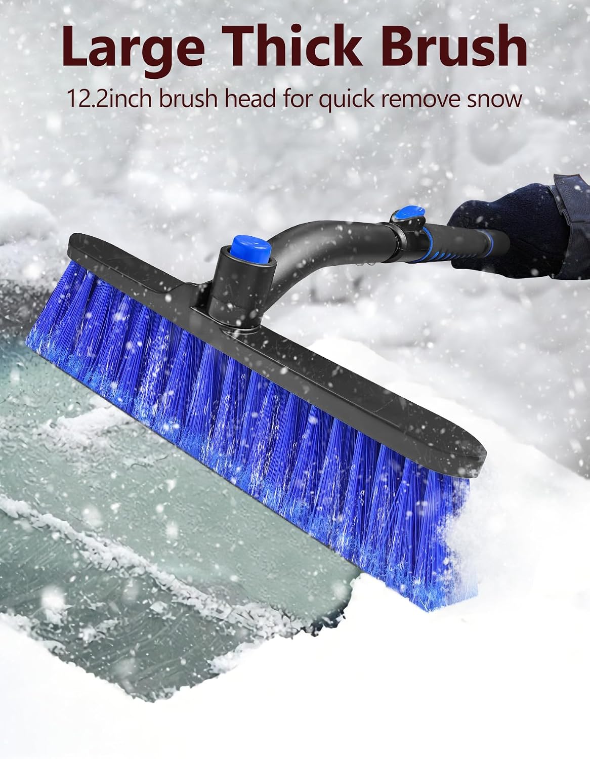 44'' Snow Brush Ice Scraper for Car Windshield Window