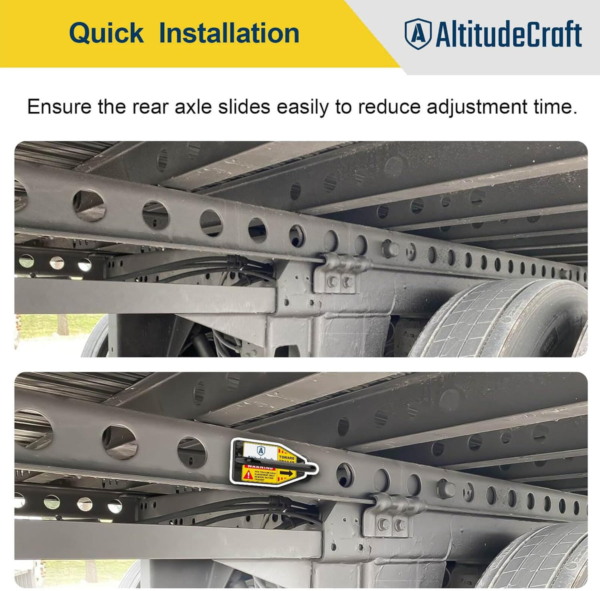 Magnetic Tandem Slide Stopper for Semi Trucks, Carbon Steel