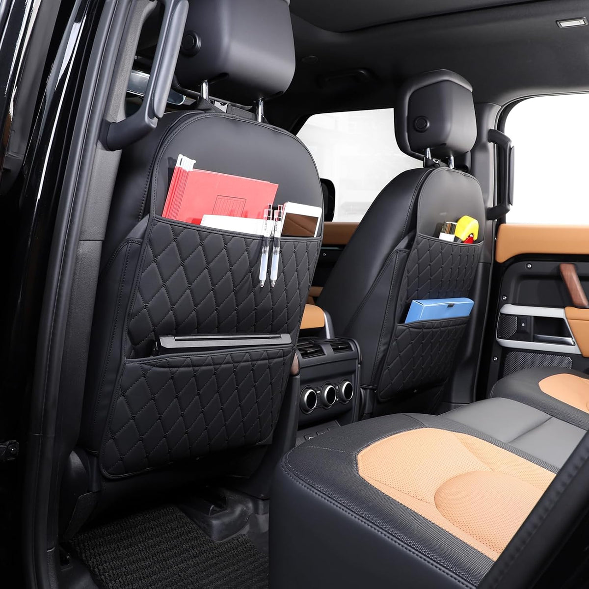 TAIKOO Seat Back Protector,Shields Seat Backs from Kicks and Adds Storage