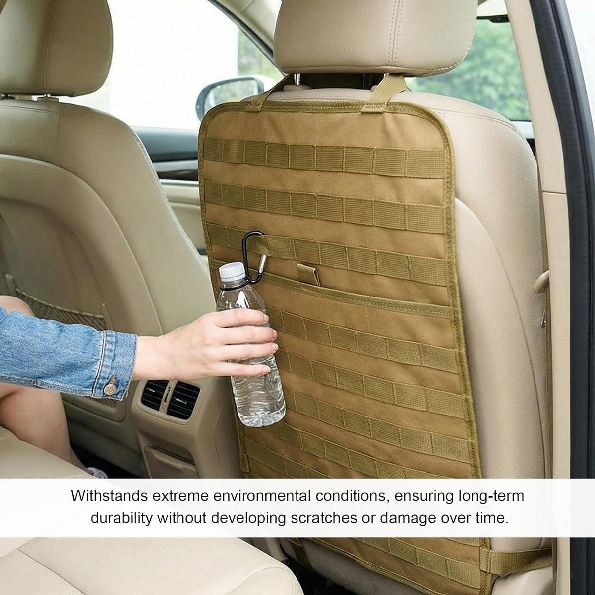Tactical Car Seat Back Hanging Organizer (Khaki)
