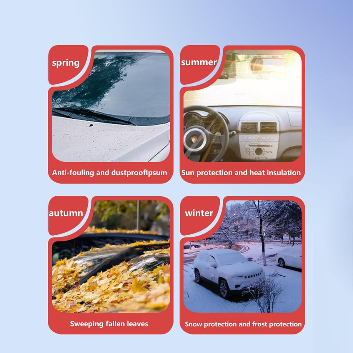 Car Magnetic Windshield Snow Cover for Mazda CX-5 2012-2025, All Weather Application Windshield Cover, Snow Protector, Winter Car Front Window Accessories,B-No Magnetism