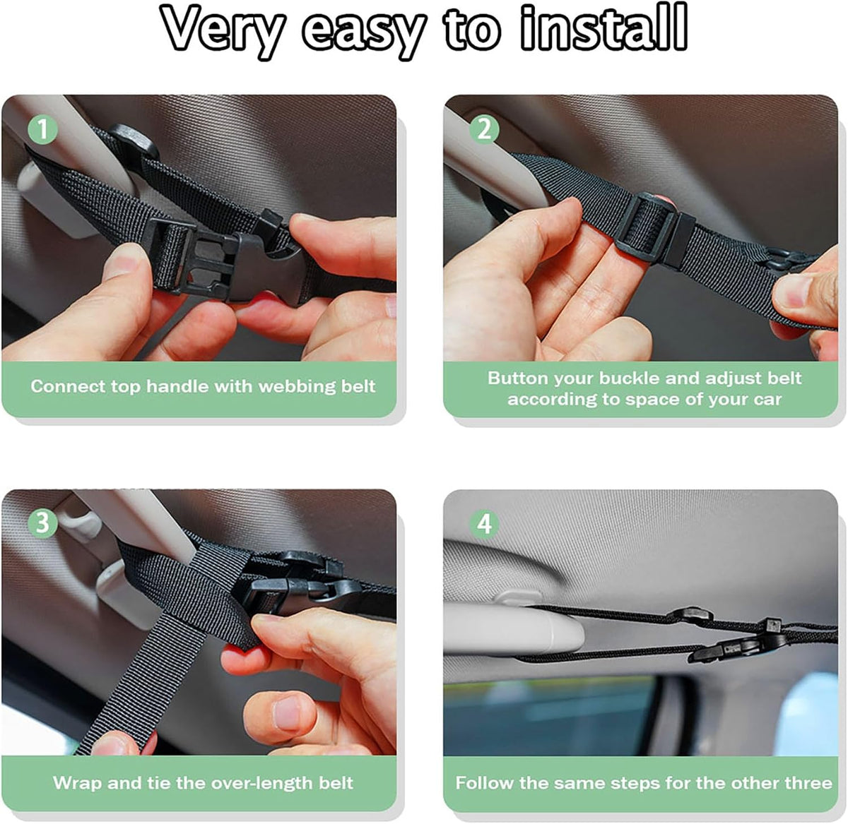 Car Ceiling Cargo Net Pocket 31"x21" Double-Layer Roof Storage for SUV Van