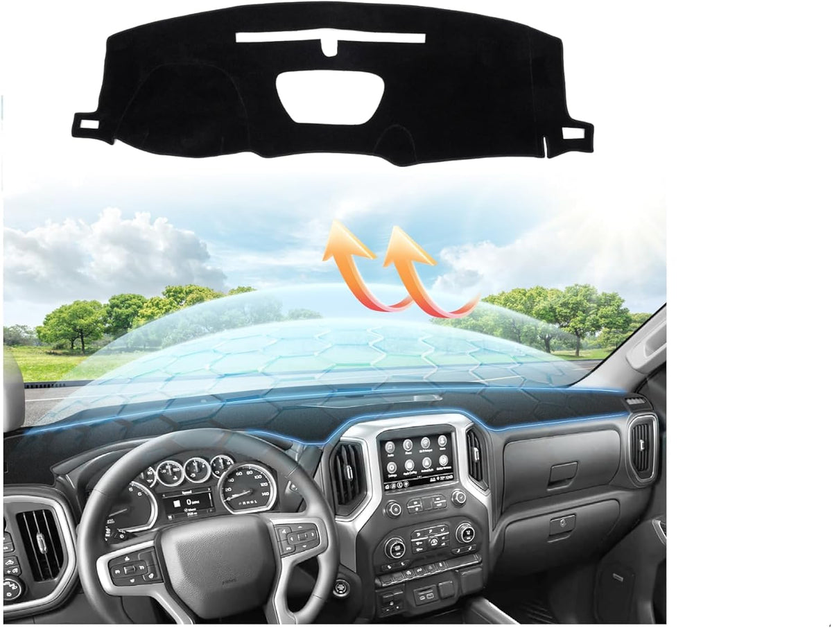 Cartist Dash Cover for 2019-2025 Chevy Silverado 1500 2500HD 3500HD