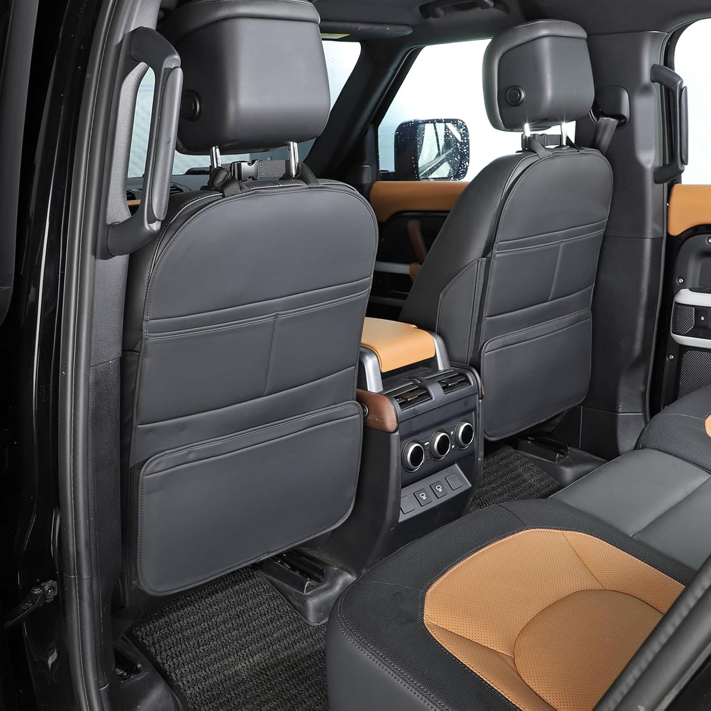 TAIKOO Seat Back Protector,Shields Seat Backs From Kicks and Adds Storage | kick mats back seat protector easy to install and clean, well-crafted, sturdy, durable and stylish.2 Pack