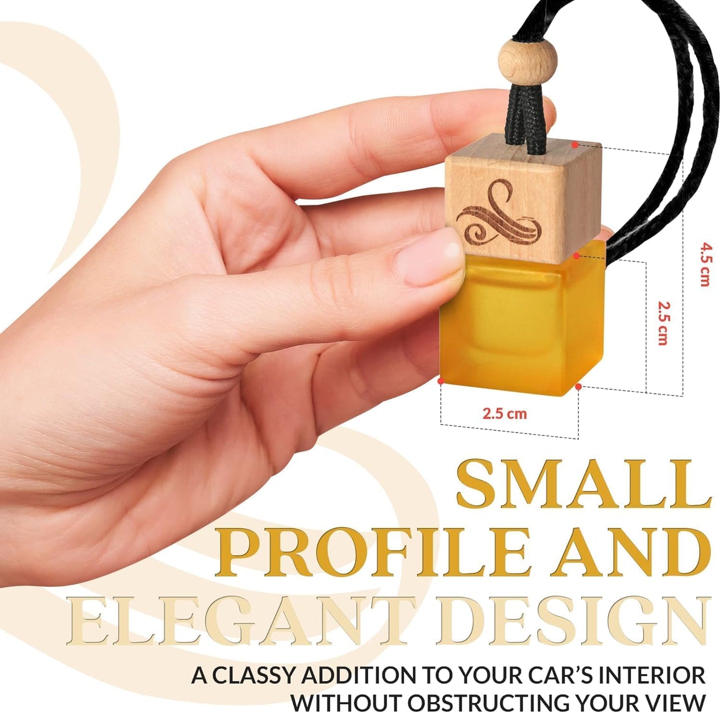 Inspired by One Million Car Air Freshener for Men | Long Lasting Luxury Diffuser | Automotive Scent Perfume | Vent Clip Auto Air Freshener | Odor Eliminator Technology | Masculine Diffuser Scents 8ml