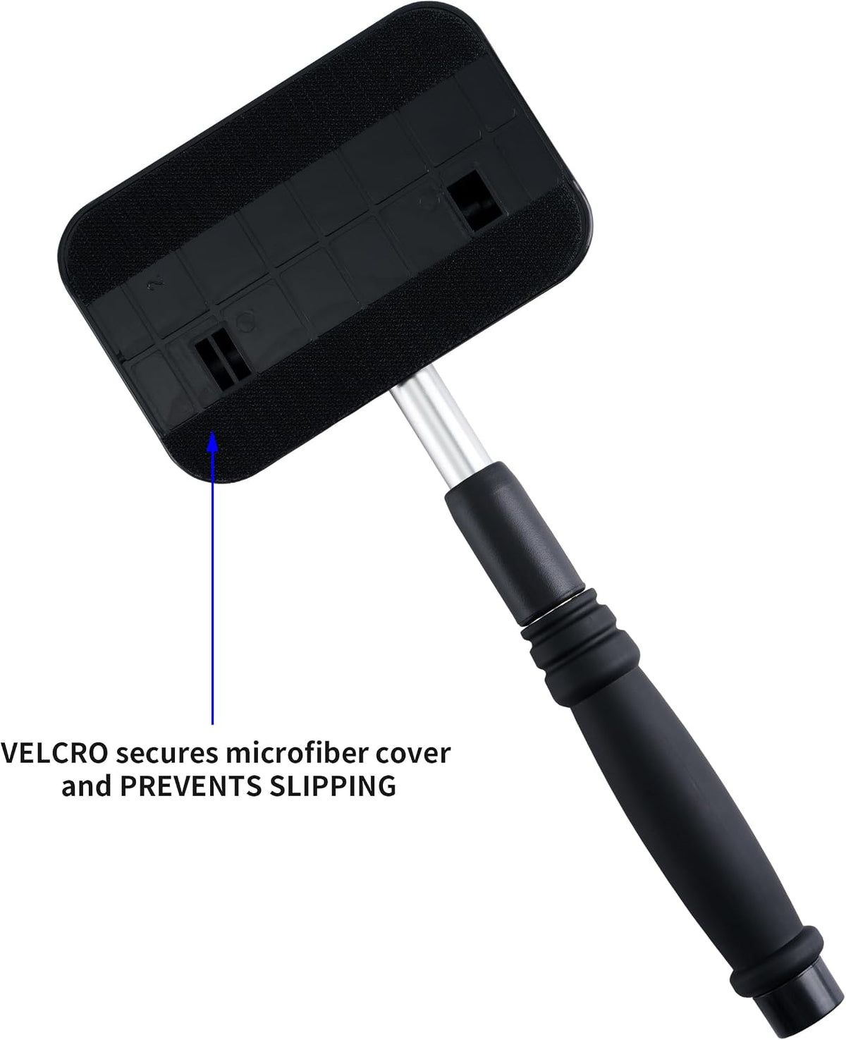 POLYTE Pivoting Windshield Glass Cleaning Tool Extendable Aluminum Handle