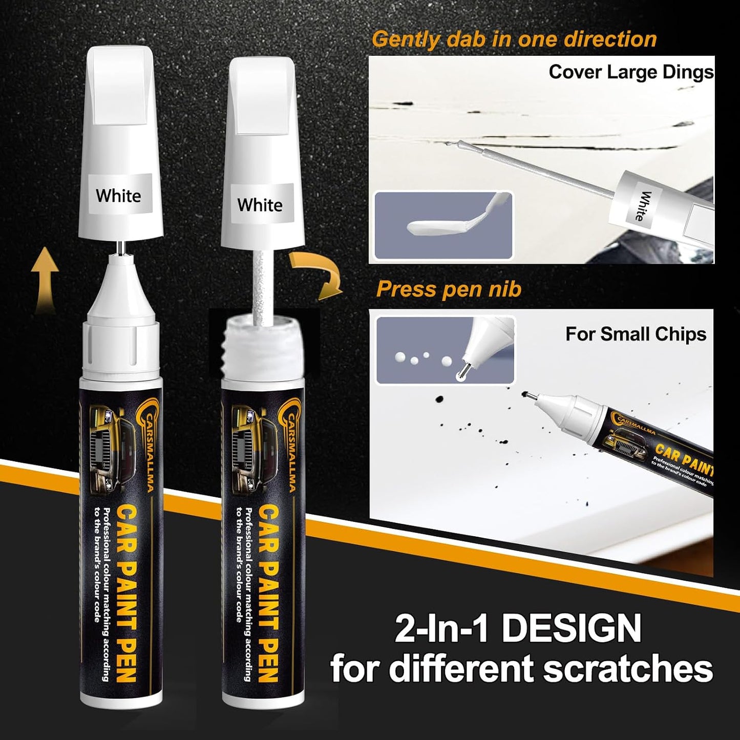 KBY Boulder Gray Car Touch Up Paint for Nissan, Color Accurate Car Paint Scratch Repair Pen Kit Quick &amp; Easy Fix Vehicle Chips and Automotive Nicks Scuff