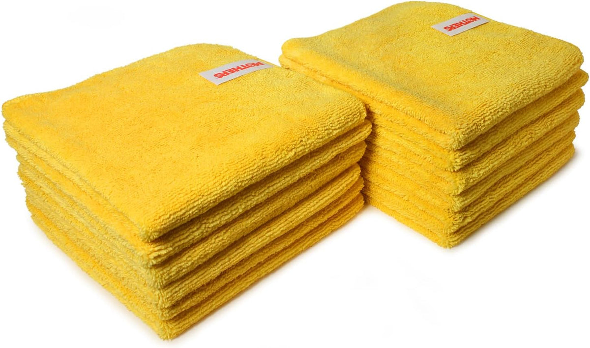 Mothers Professional Grade Premium Microfiber Towels, 16”x16” (90-90004)