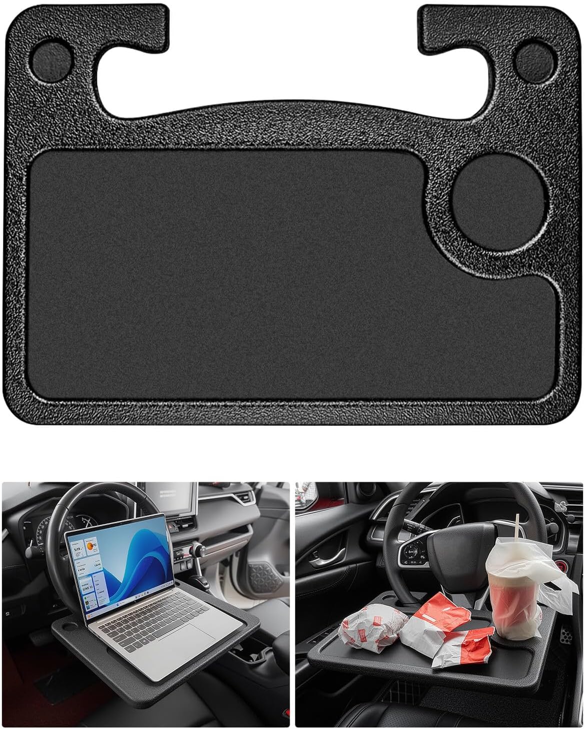 2 in 1 Automotive Car Steering Wheel Tray for Ford F150 F250 F350 2004-2025