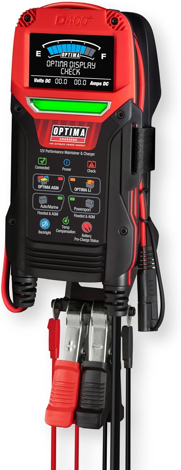 OPTIMA® Batteries Digital 400+ 12 Volt Battery Maintainer and Charger
