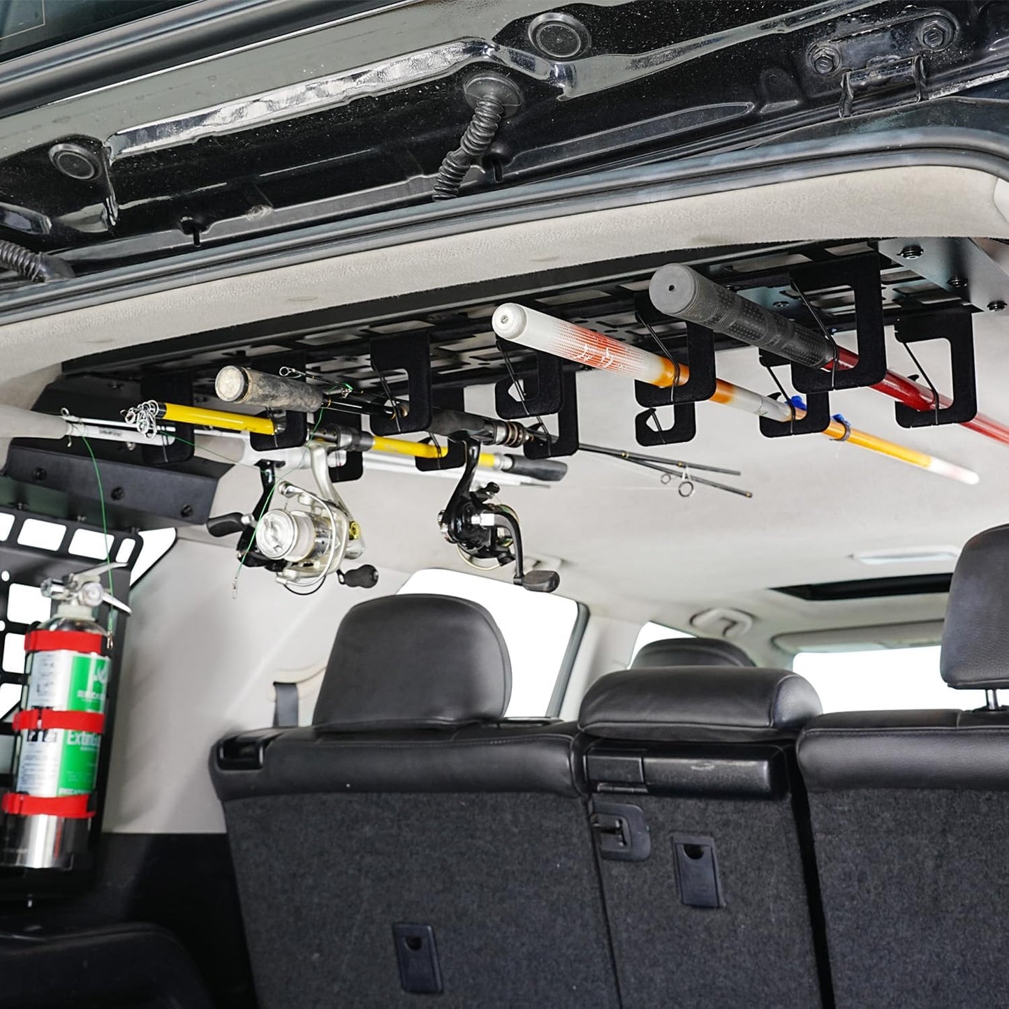 HIGH FLYING for Toyota 4Runner 2010-2024 Modular Storage Roof Overhead Molle Panel System Shelf Rack Trunk Organizer Car Accessories Aluminum (Installation requires Side Panels)