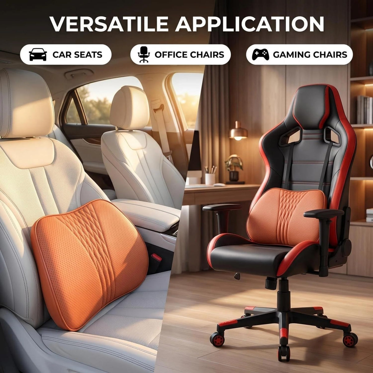 Universal Memory Foam Car Headrest Neck Pillow Ergonomic Auto Neck Cushion