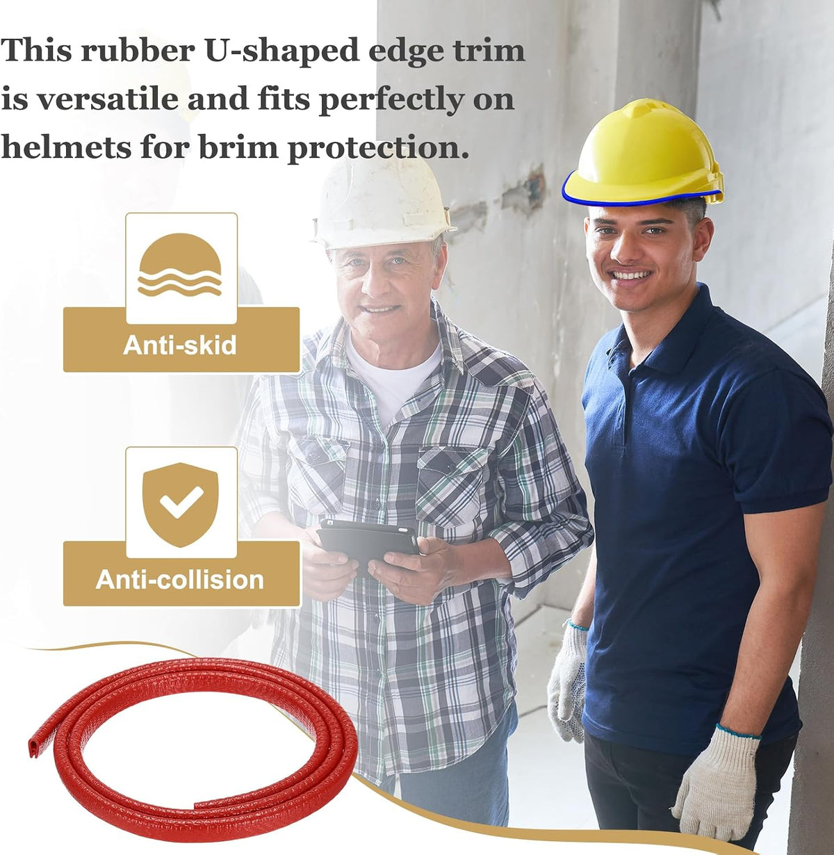 PATIKIL Hard Hat Brim Guard Full Brim Helmet Edge Protector
