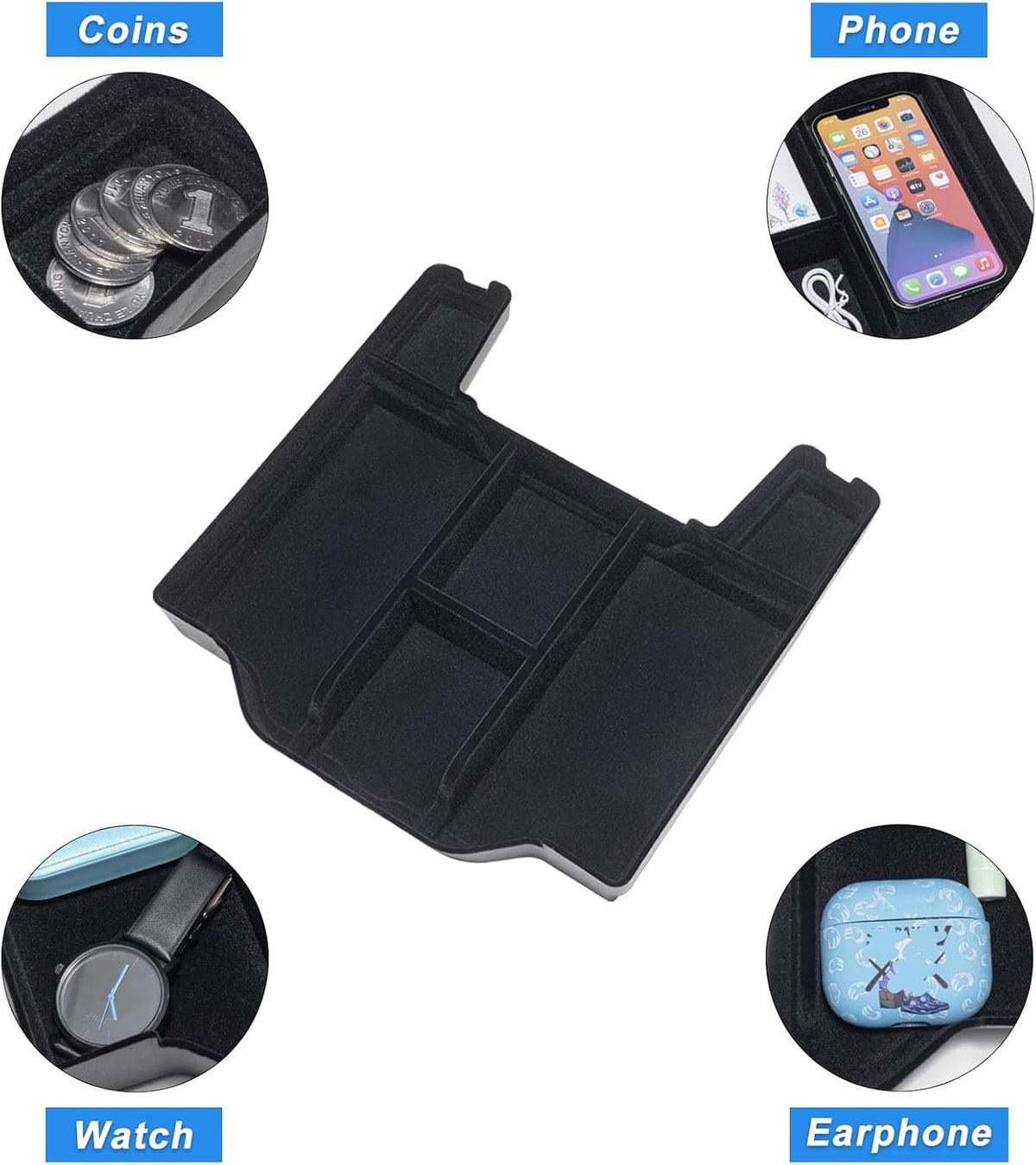 PIMCAR Center Console 0rganizer for 2019-2026 Dodge RAM 1500 2500 3500