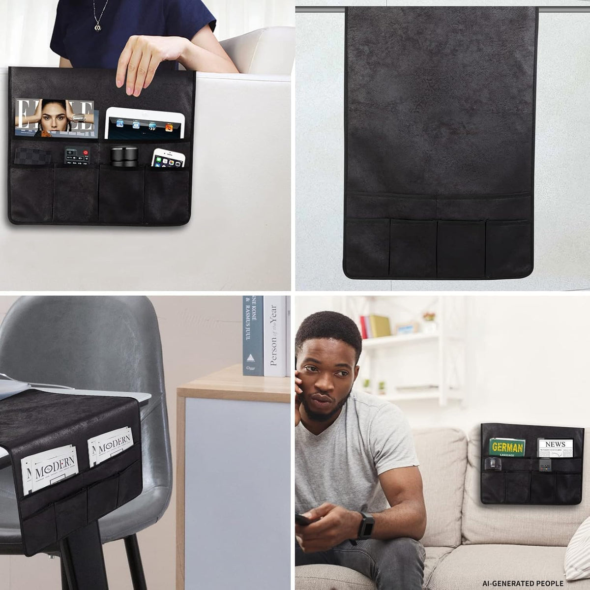 HAOMAIJIA Sofa Armrest Organizer, Remote Control Holder for Recliner Couch