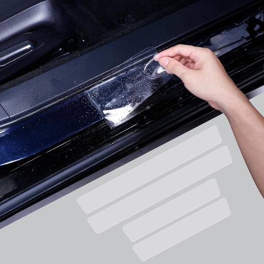 Car Door Sill Protector for Toyota Highlander 2020-2026, 8.5 Mil Clear TPU PPF Paint Protection Film, Anti-Scratch Invisible Guard for Hybrid LE XLE XSE Limited Accessories (4 PCS)