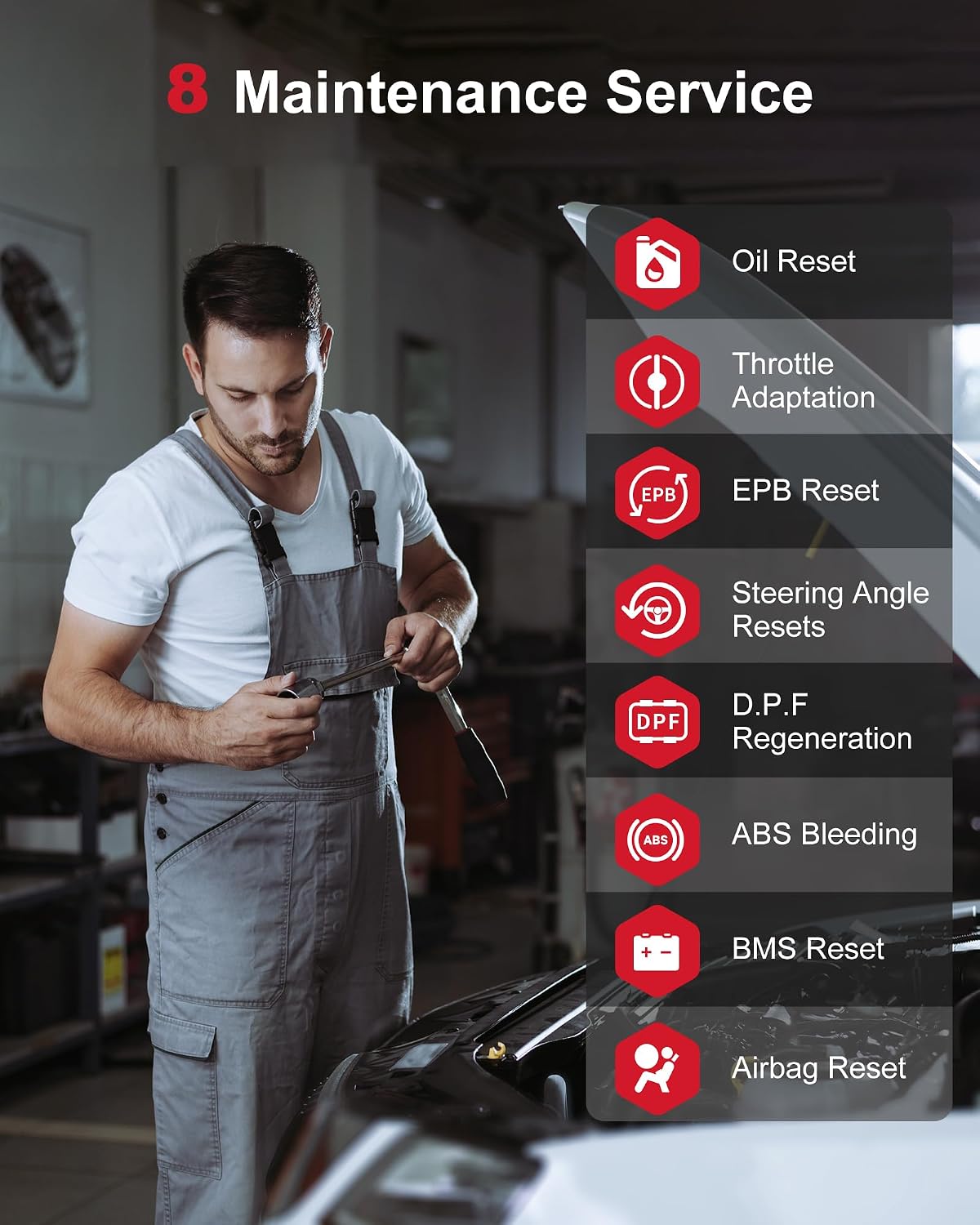 GOOLOO DS200 OBD2 Scanner, Bi-Directional Diagnostic Tool for 1996+ Vehicle