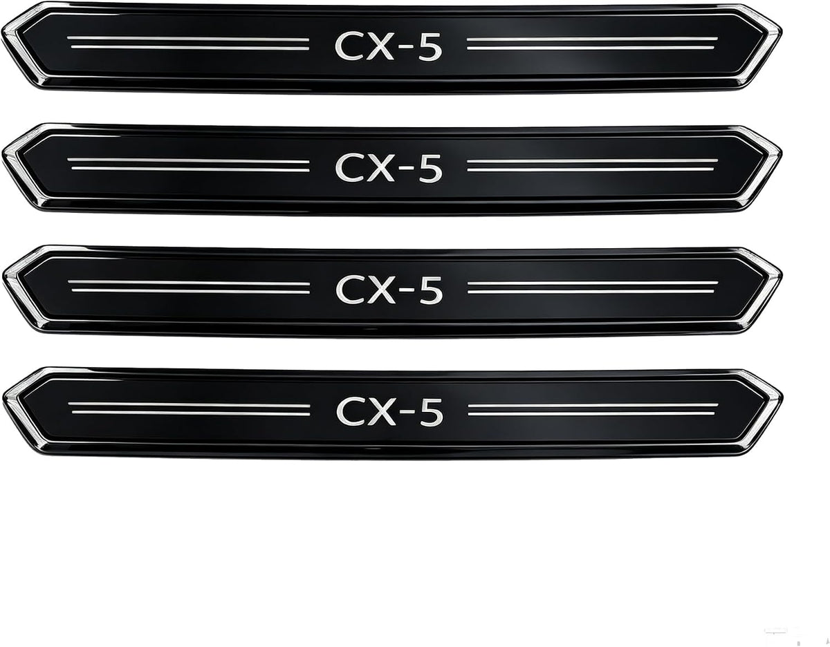 Door Sill Protector Trim Guard for Mazda CX-5 2026 2027, Accessories Plates Cover Auto Interior Accessory Kick Panels