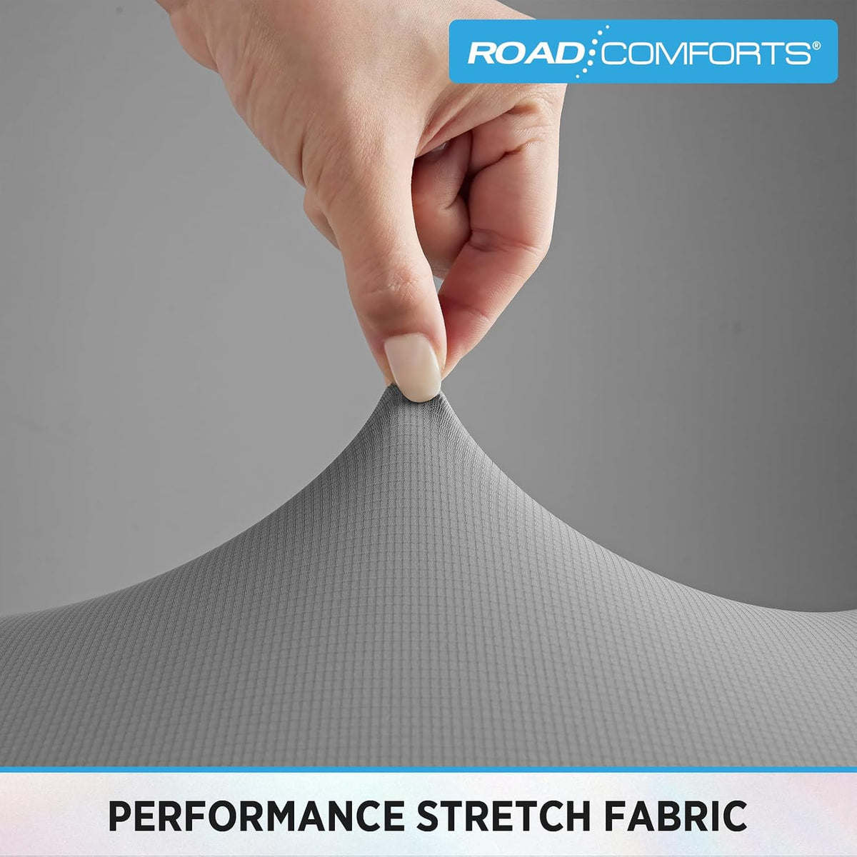 Road Comforts Premium Memory Foam Seat Cushion – Office Chair Cushion, Car Seat Cushion – Chair Cushions for Back & Sciatica Pain Relief – Seat Cushions for Office & Desk (Gray)