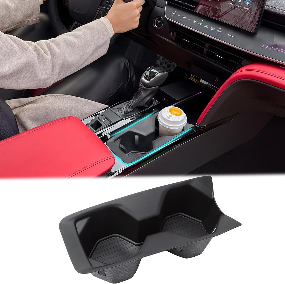TOPINSTALL Premium Front Center Console Tray for 2025 2026 Toyota Camry