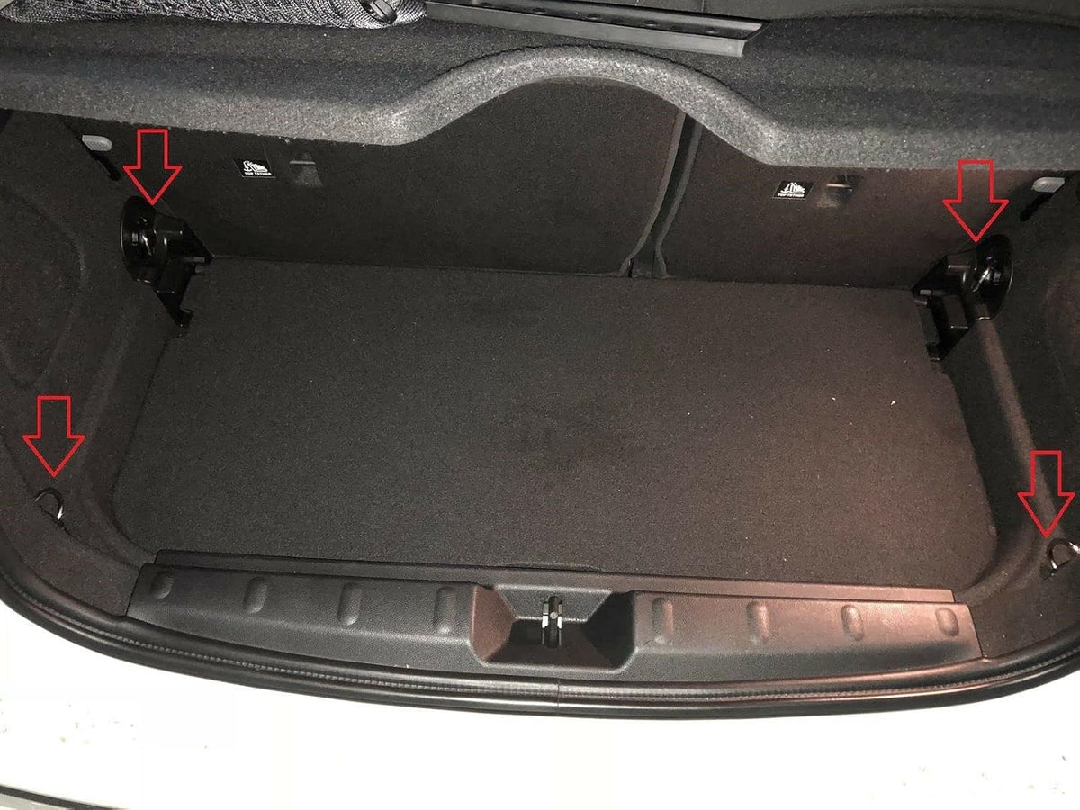 Rear Trunk Organizer Cargo Net for MINI Cooper S Salt 2014-2021– Floor Style Cargo Net for Hatchback - Premium Mesh Elastic Car Trunk Organizer – Compatible with MINI Cooper S Salt