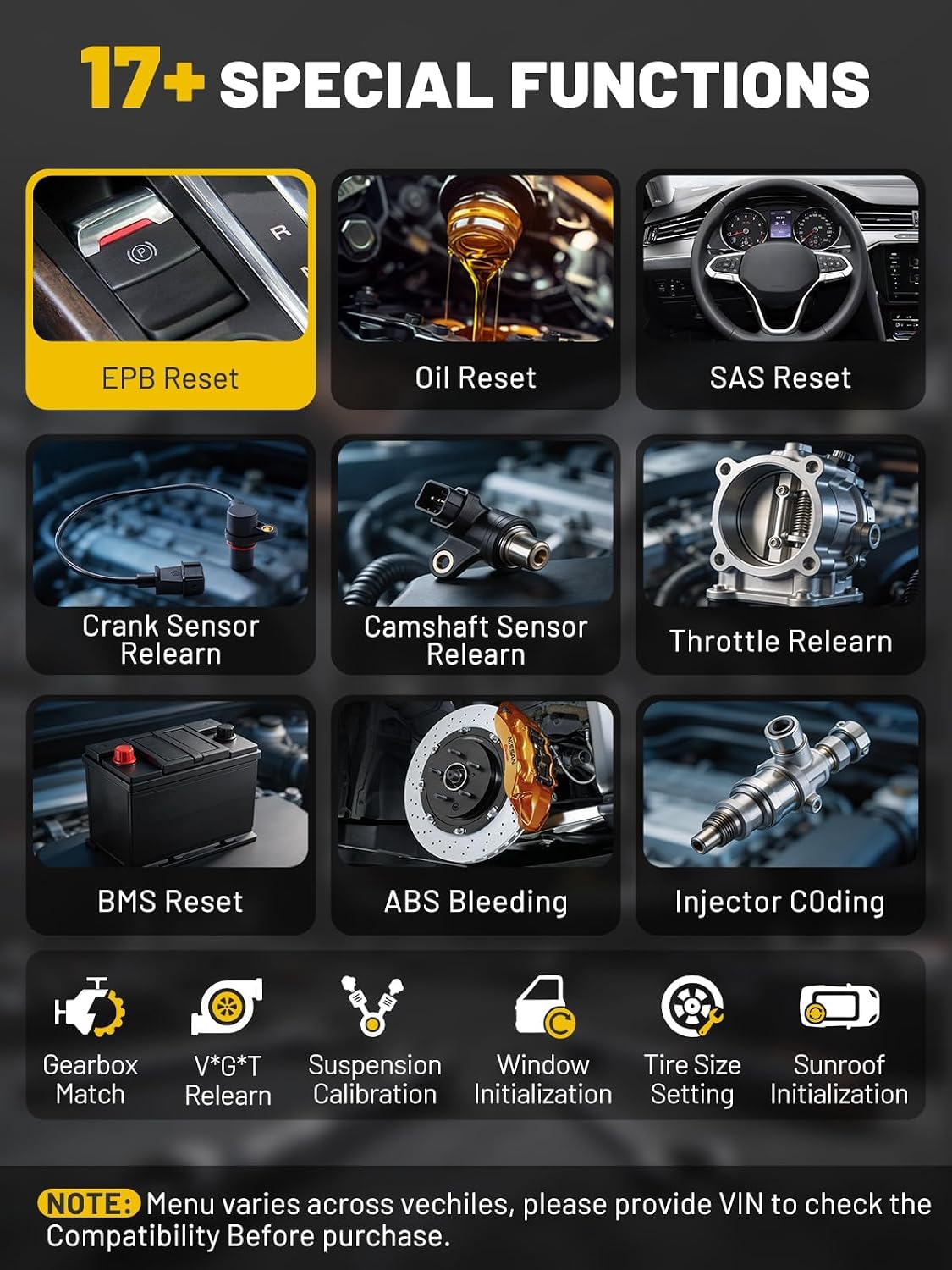 XTOOL TP500 TPMS Programming Tool, Full System OBD2 Scanner Diagnostic Tool