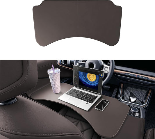 Foldable Car Desk Laptop Table, ABS Car Food Tray for Working & Eating, Car Interior Accessories Compatible with BMW X3 G45 X5 G05 X7 G07 X4 G46, for Tesla Model 3 Y S X Juniper Car Table Tray