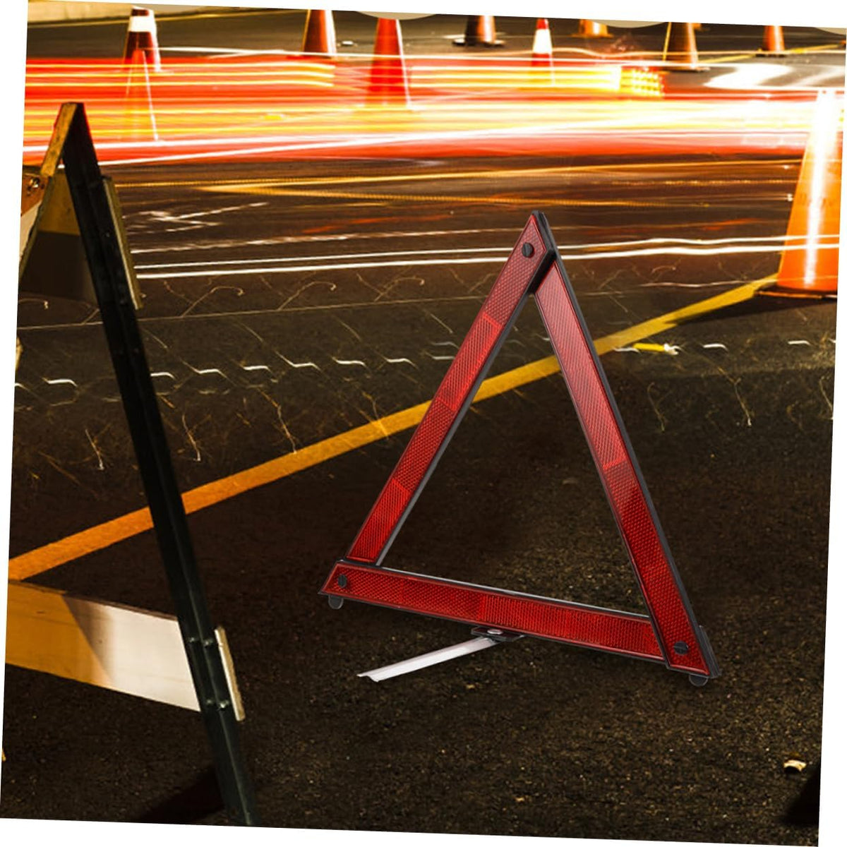 Cabilock 4pcs ABS Emergency Warning Triangles for Roadside Vehicle Use
