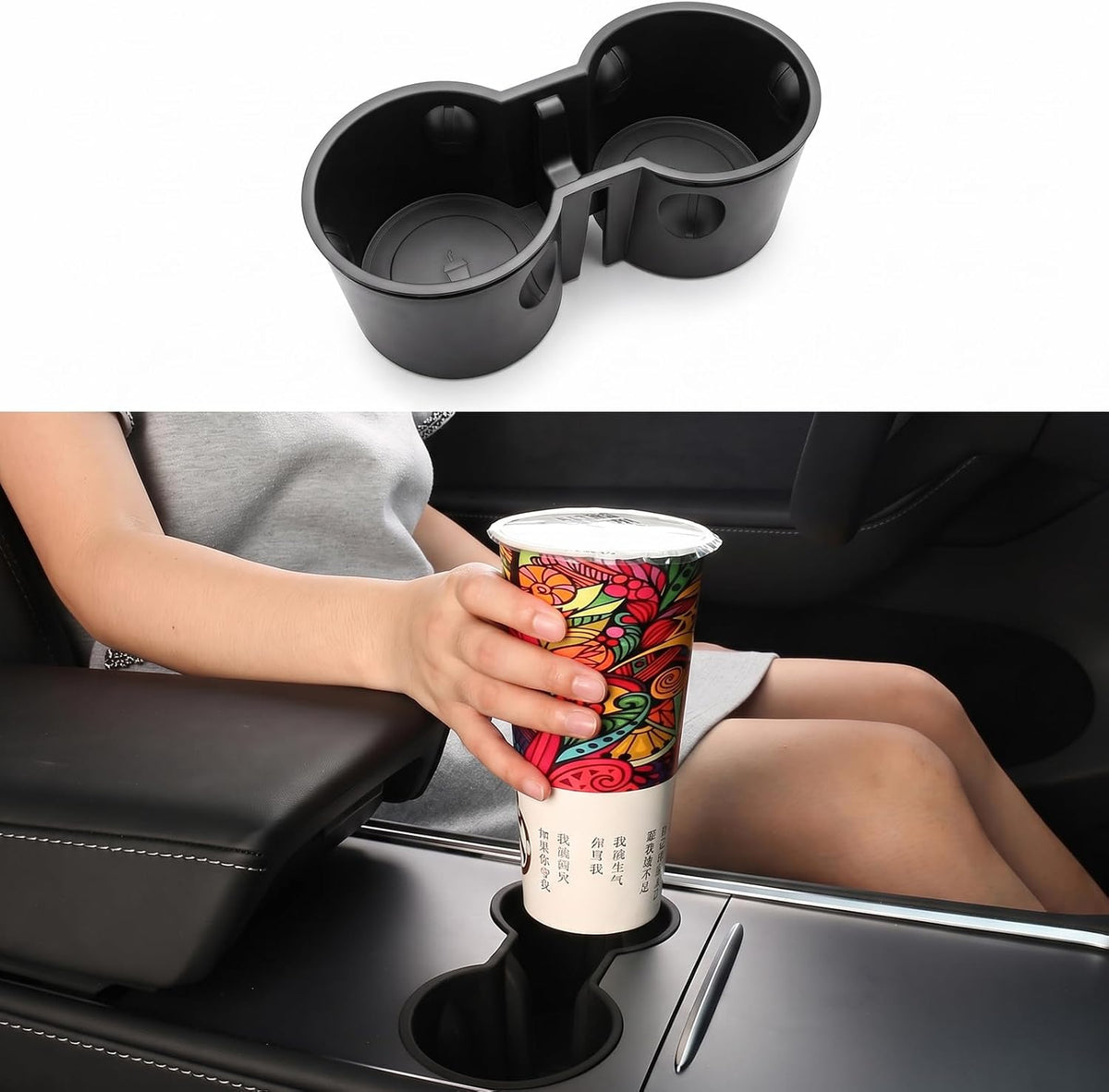 3PC Console Organizer Set for 21-23 Tesla Model 3, 21-24 Model Y