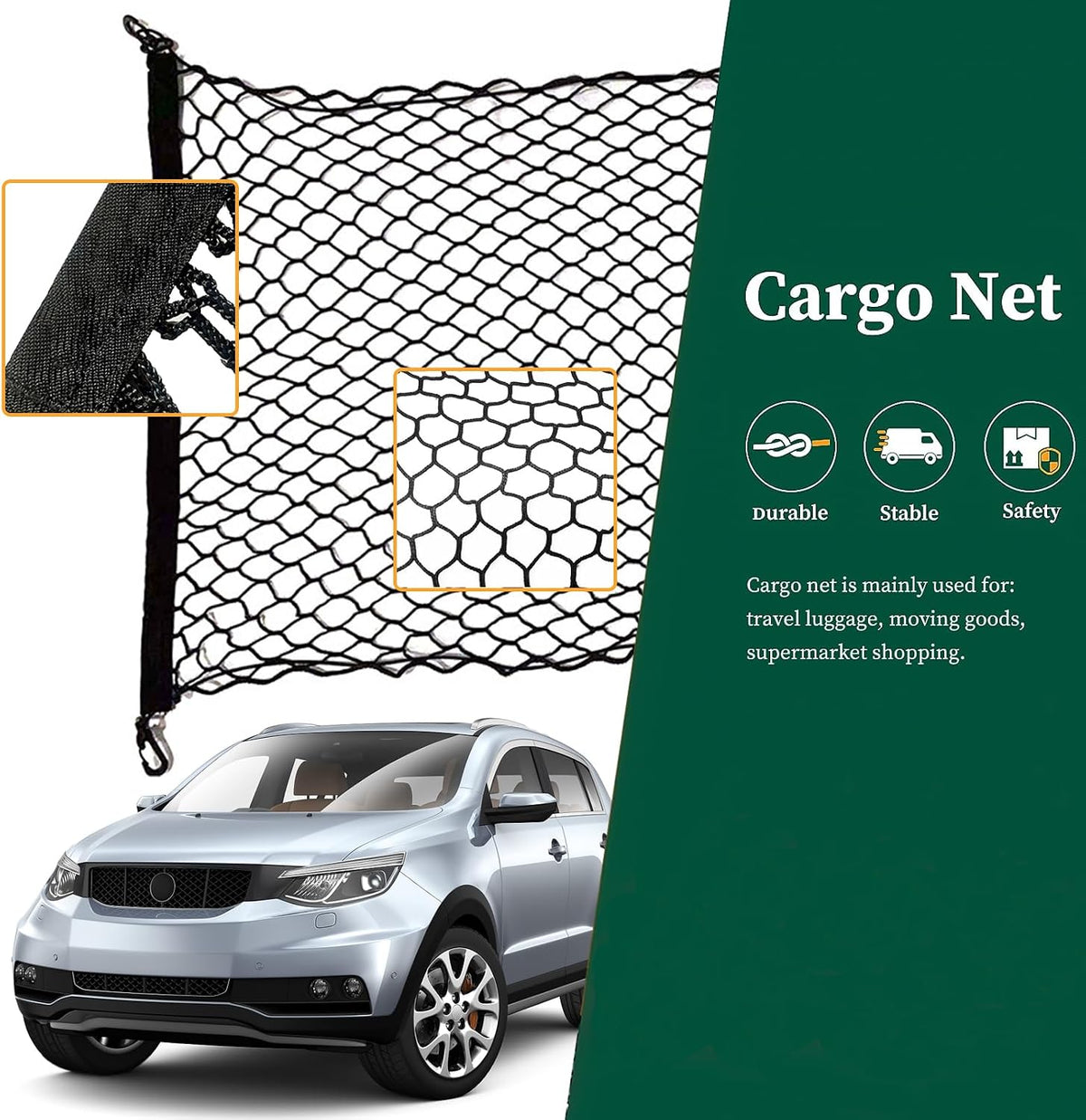 Rear Floor Style Cargo Net for Toyota RAV4 2026-2019